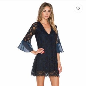 Tularosa Women's Blue Charlotte Lace Dress